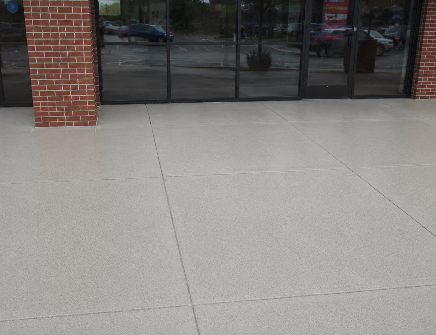 Clean commercial concrete after pressure washing in Atlanta GA