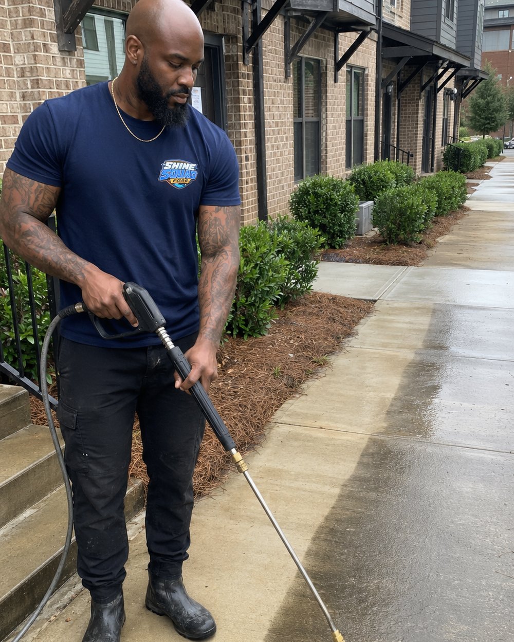 HOA and apartment sidewalk pressure washing in Atlanta GA