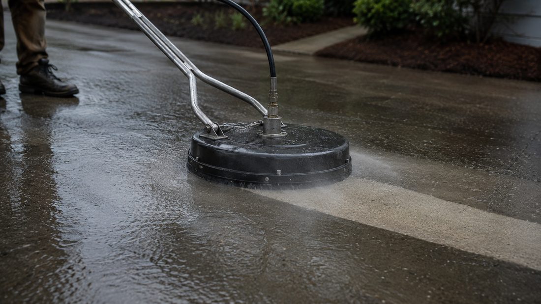 Surface cleaner producing professional pressure washing results